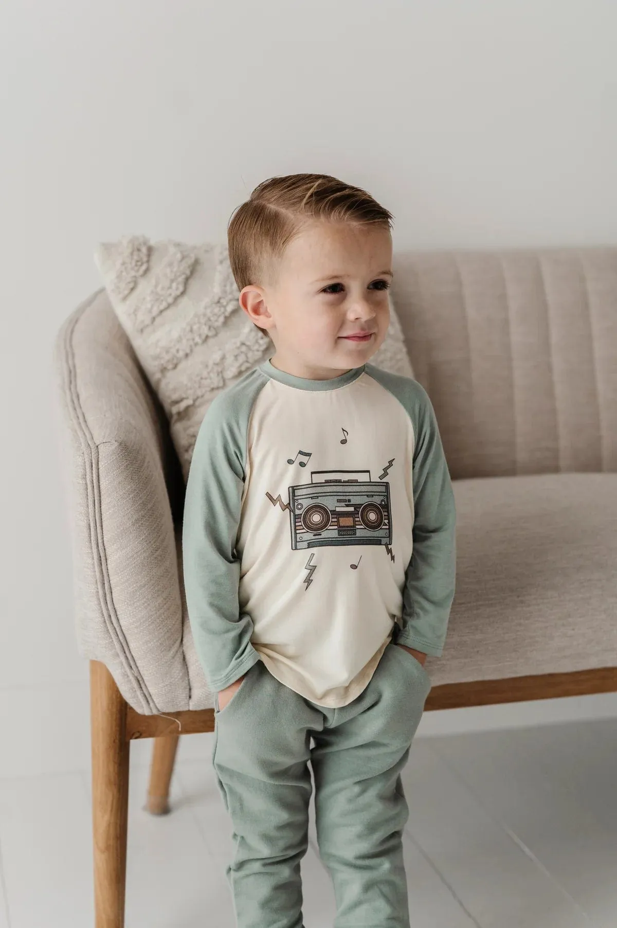 babysprouts | L/S Baseball Tee - Boombox