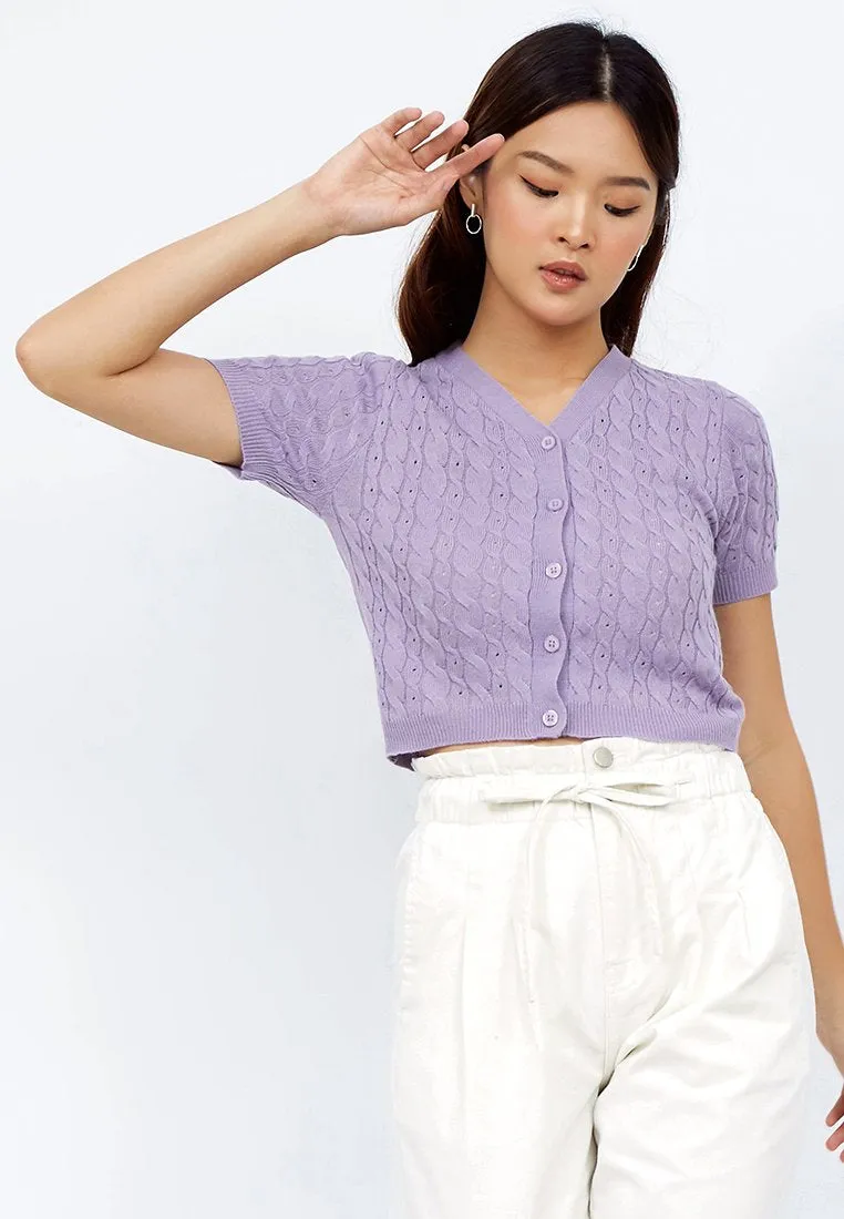 Cable Knit Top