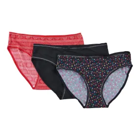 Carisma Women's Micro Bikini Underwear, 3-Pack