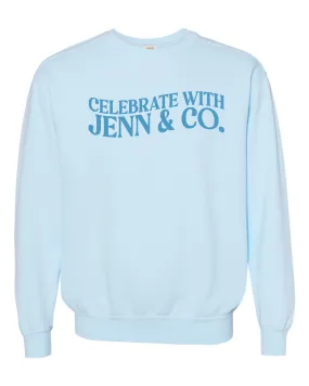 Chambray Sweatshirt / Celebrate with Jenn & Co.