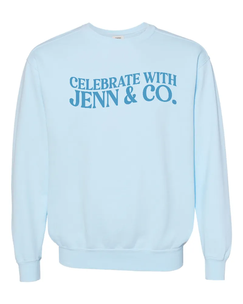 Chambray Sweatshirt / Celebrate with Jenn & Co.