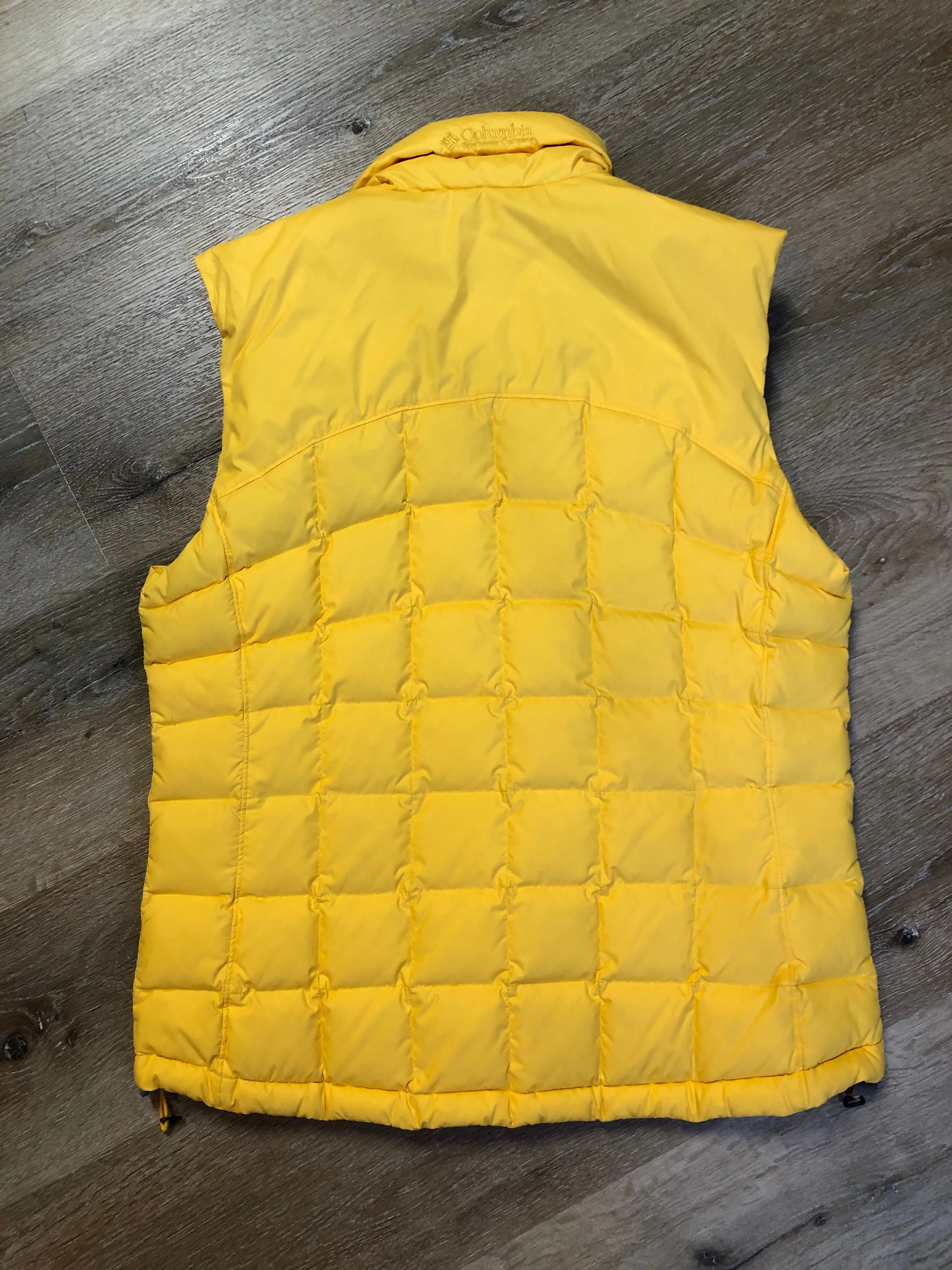 Columbia Yellow Down Filled Puffer Vest, SOLD