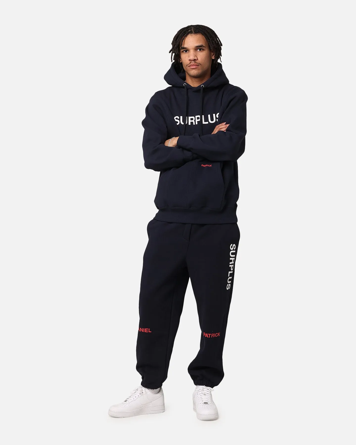 Daniel Patrick Surplus Logo Sweatpants Navy/Cream/Red