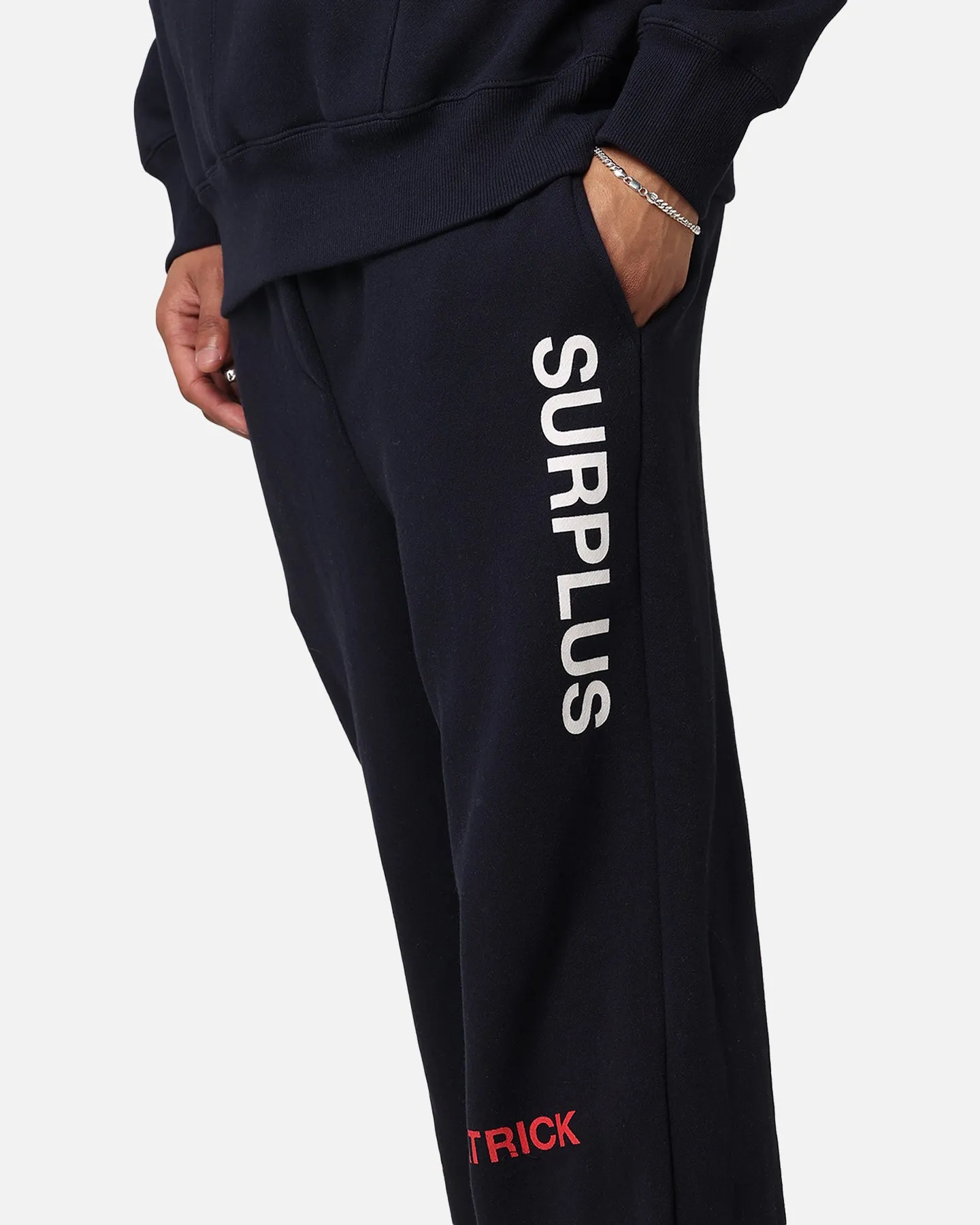 Daniel Patrick Surplus Logo Sweatpants Navy/Cream/Red