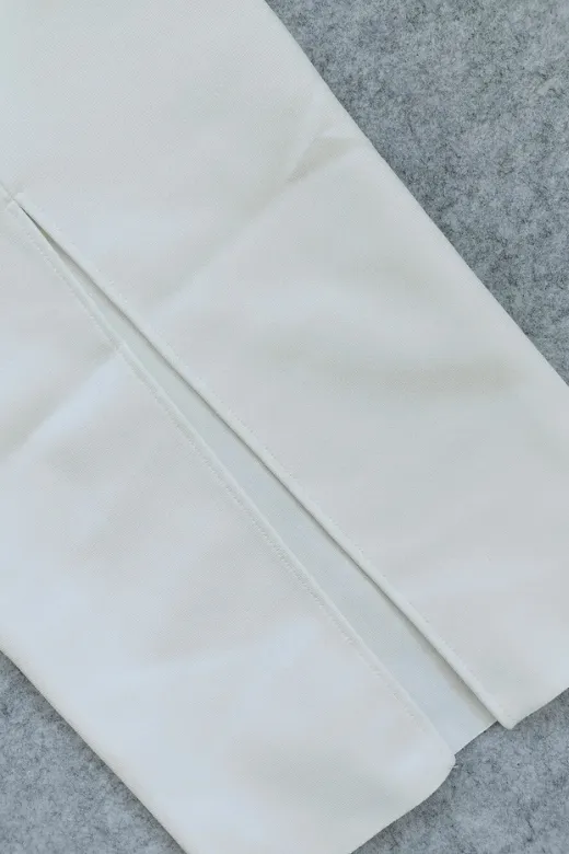 Erin Bandage Maxi Dress - Pearl White