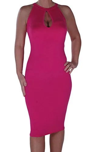 Genini Keyhole Sleeveless Bodycon