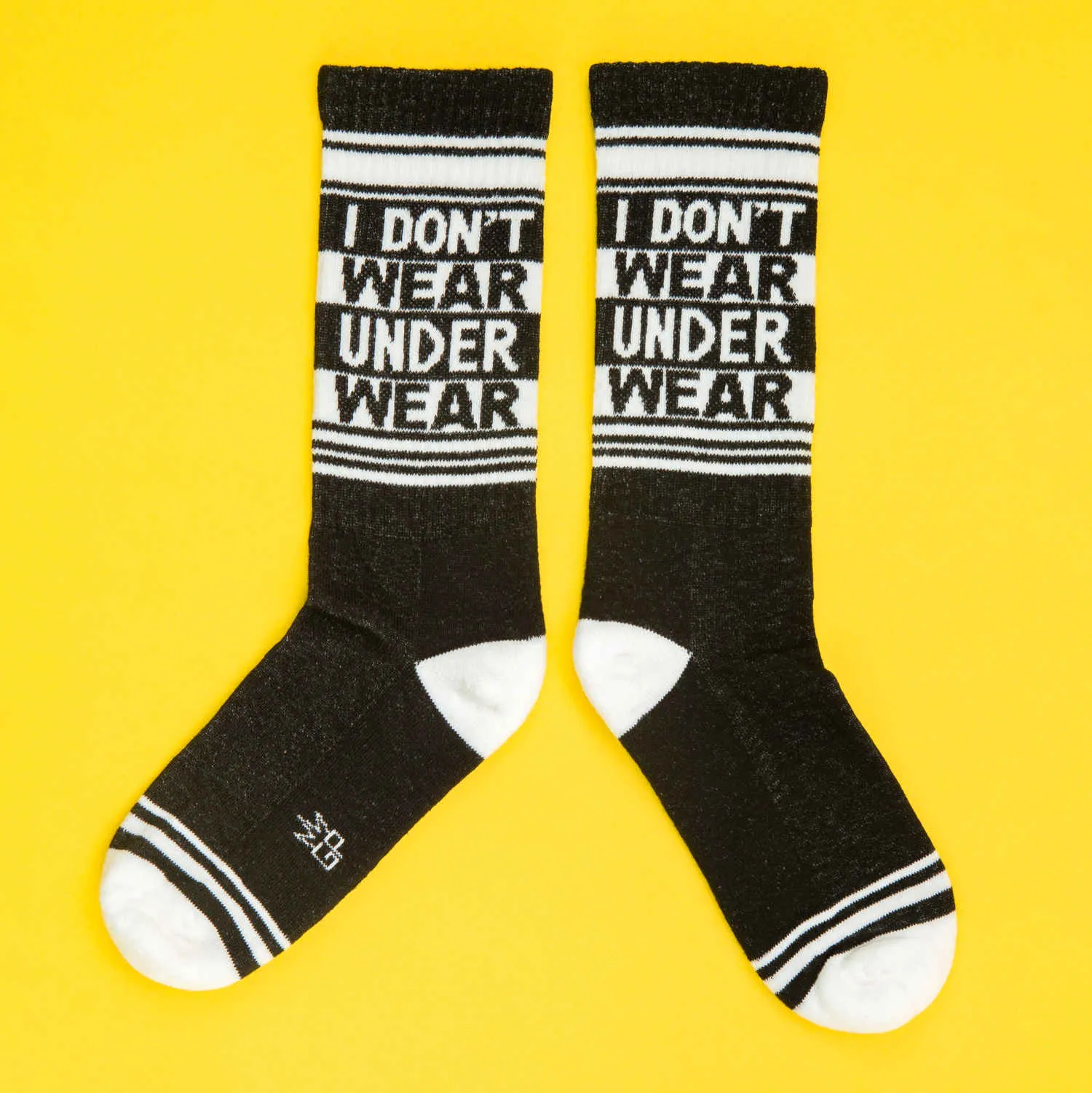 I Don't Wear Underwear - Gym Crew Socks