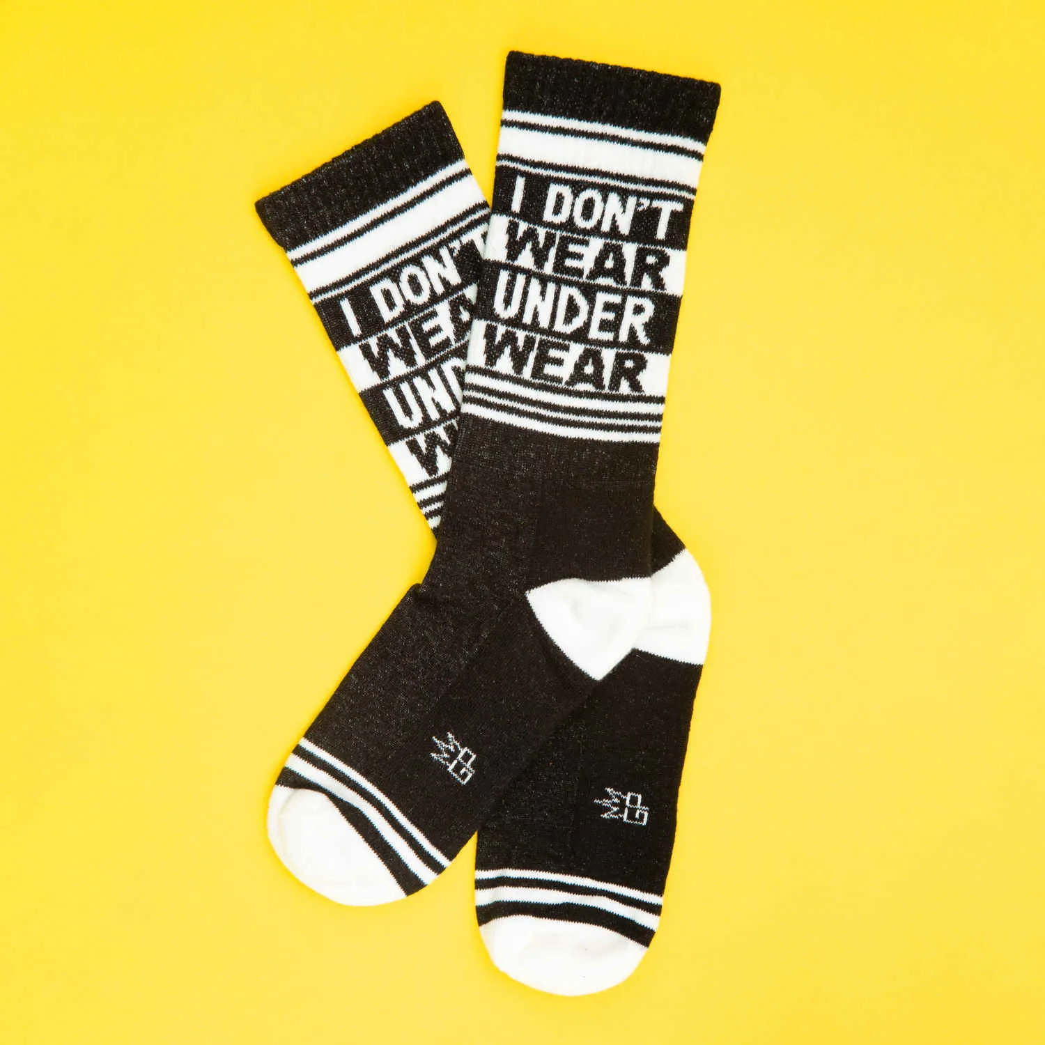 I Don't Wear Underwear - Gym Crew Socks