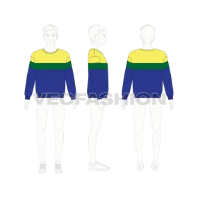 Kids Boys Panelled Sweatshirt