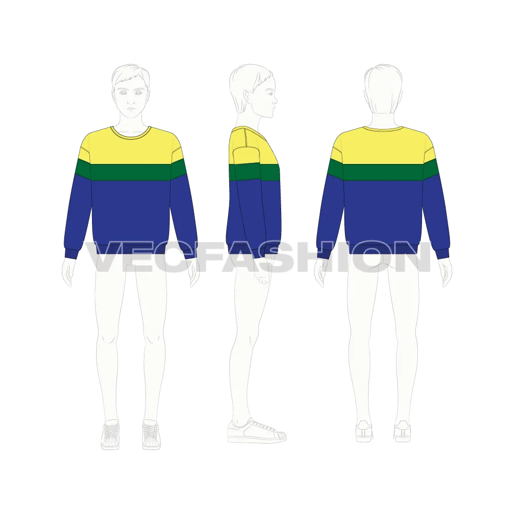 Kids Boys Panelled Sweatshirt