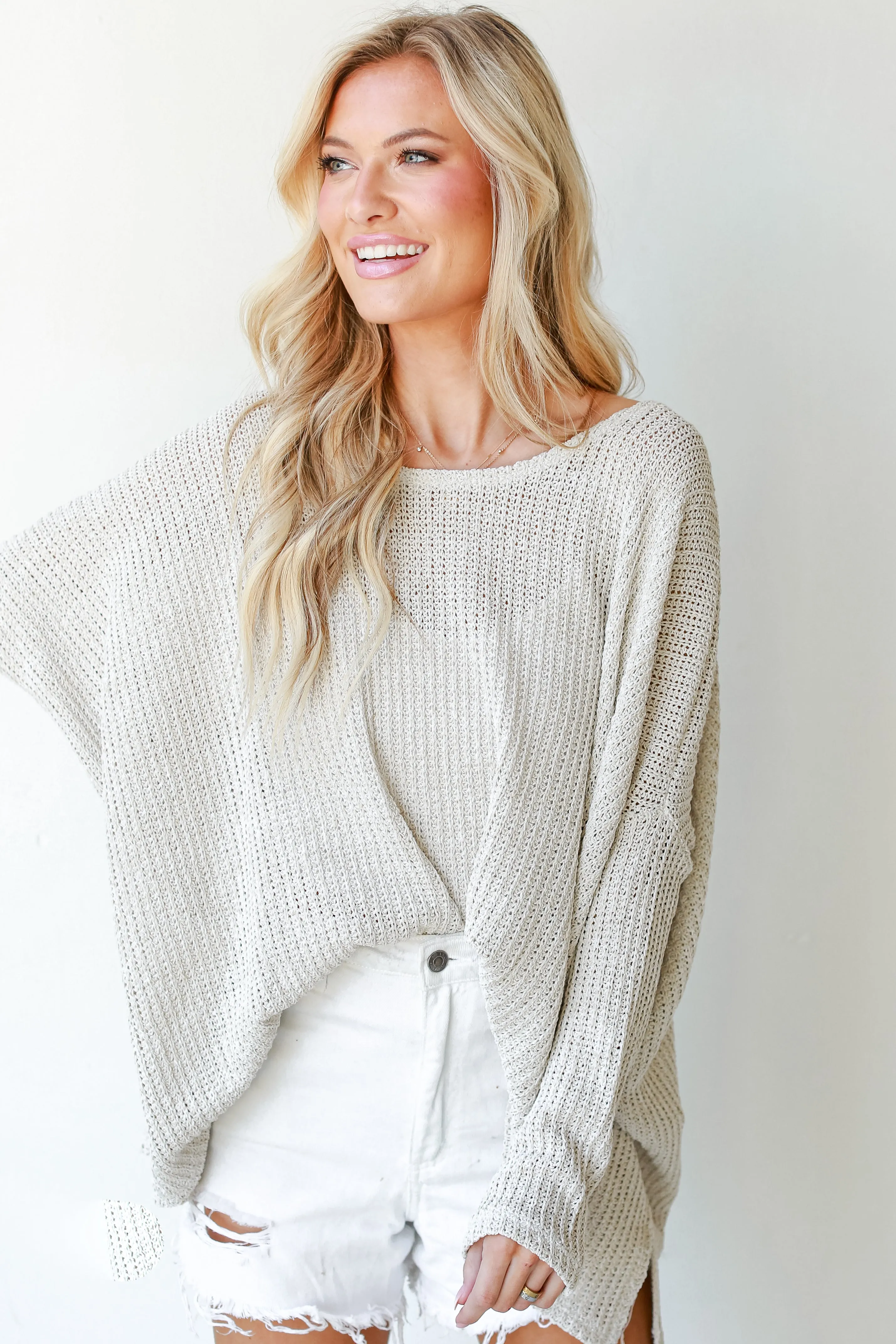Let's Get Away Loose Knit Sweater