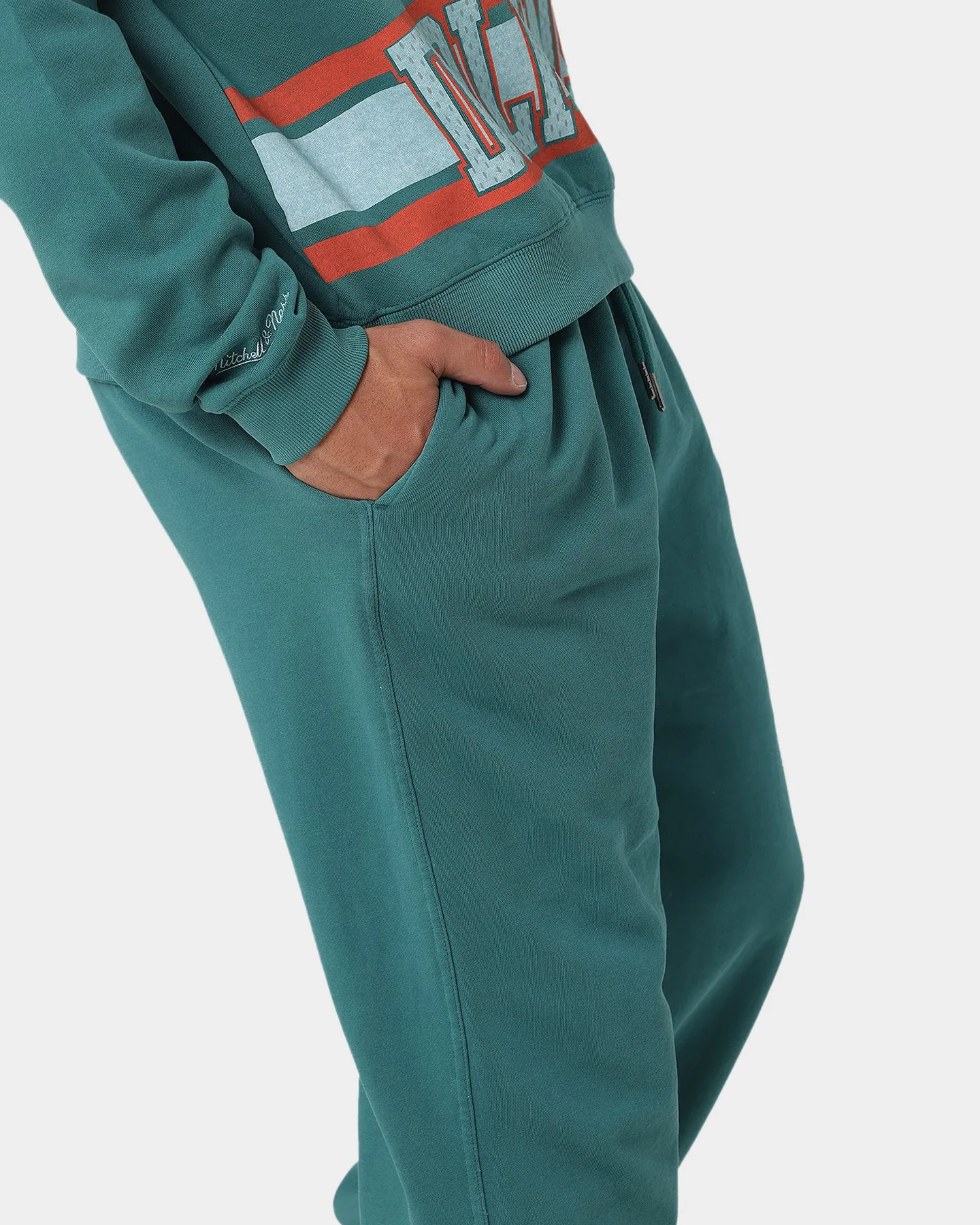 Mitchell & Ness Miami Dolphins First Down Sweatpants Faded Teal