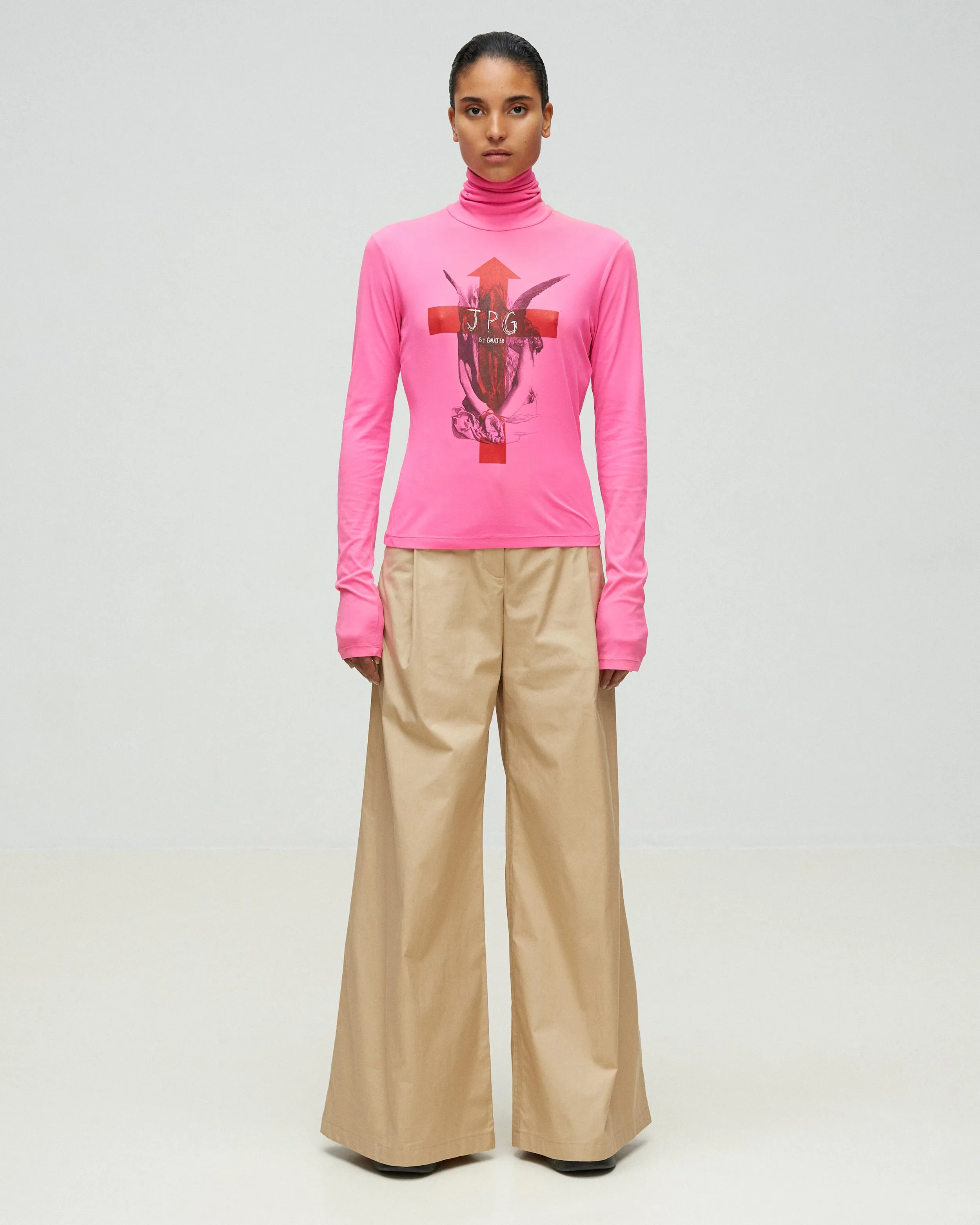 PRINTED TURTLENECK