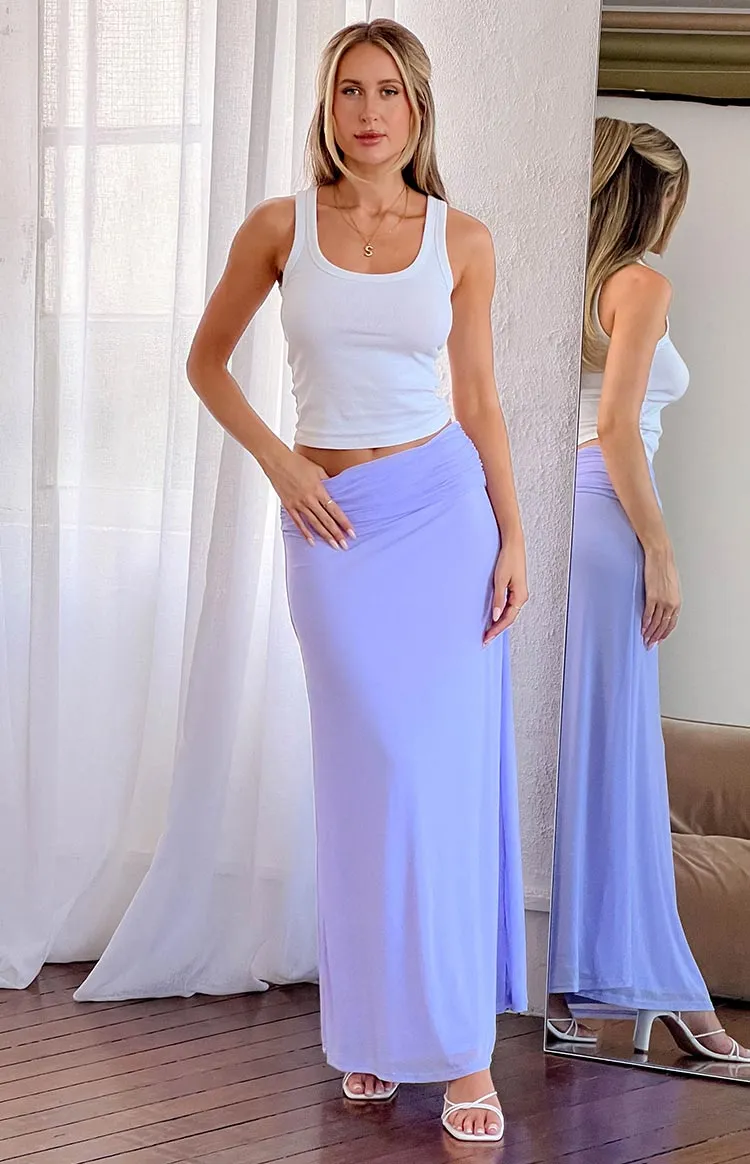 Rozie Purple Maxi Skirt