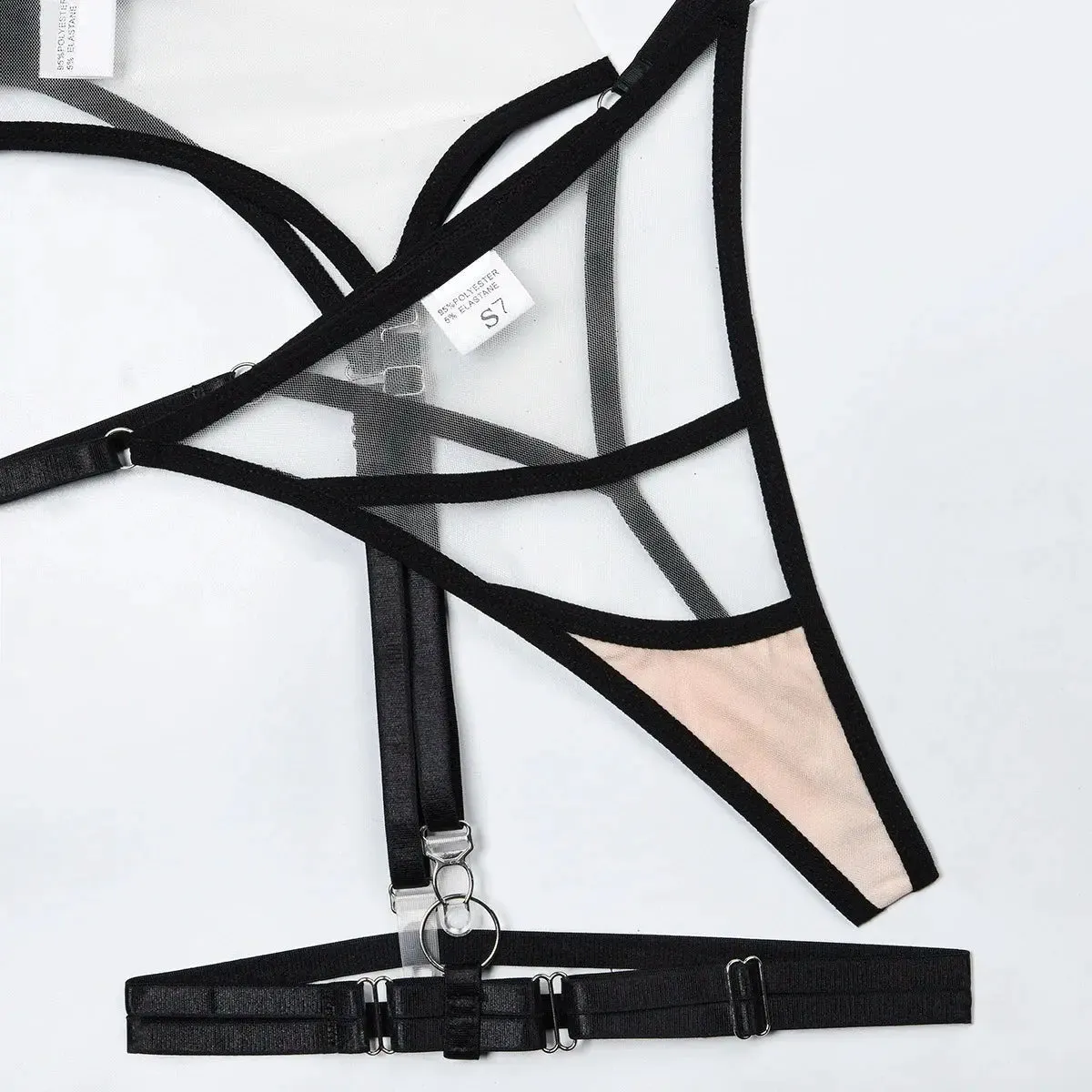 Sensual See-Through Lace Lingerie Set