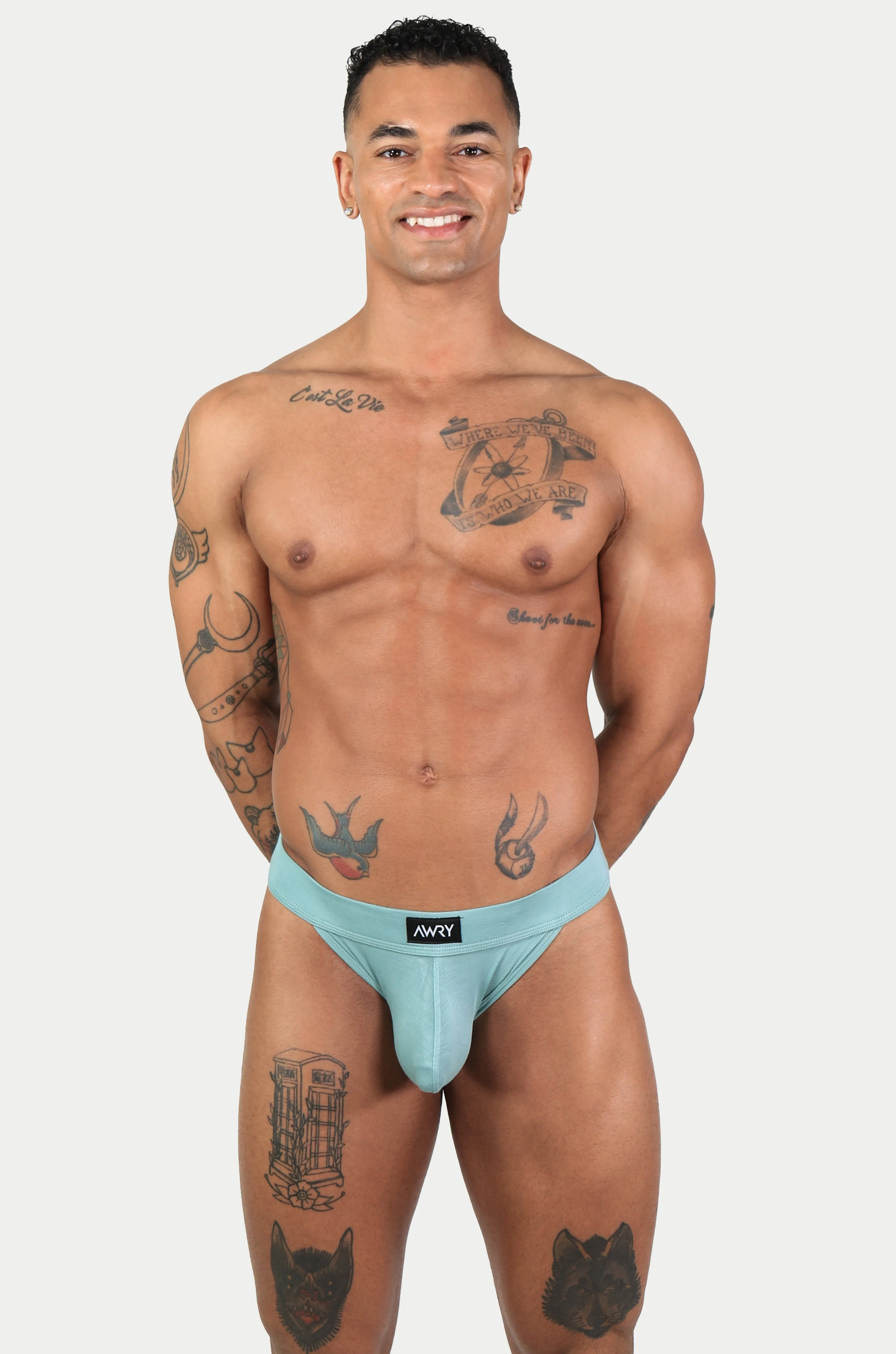 SHOWCASE Tanga Briefs - Sage