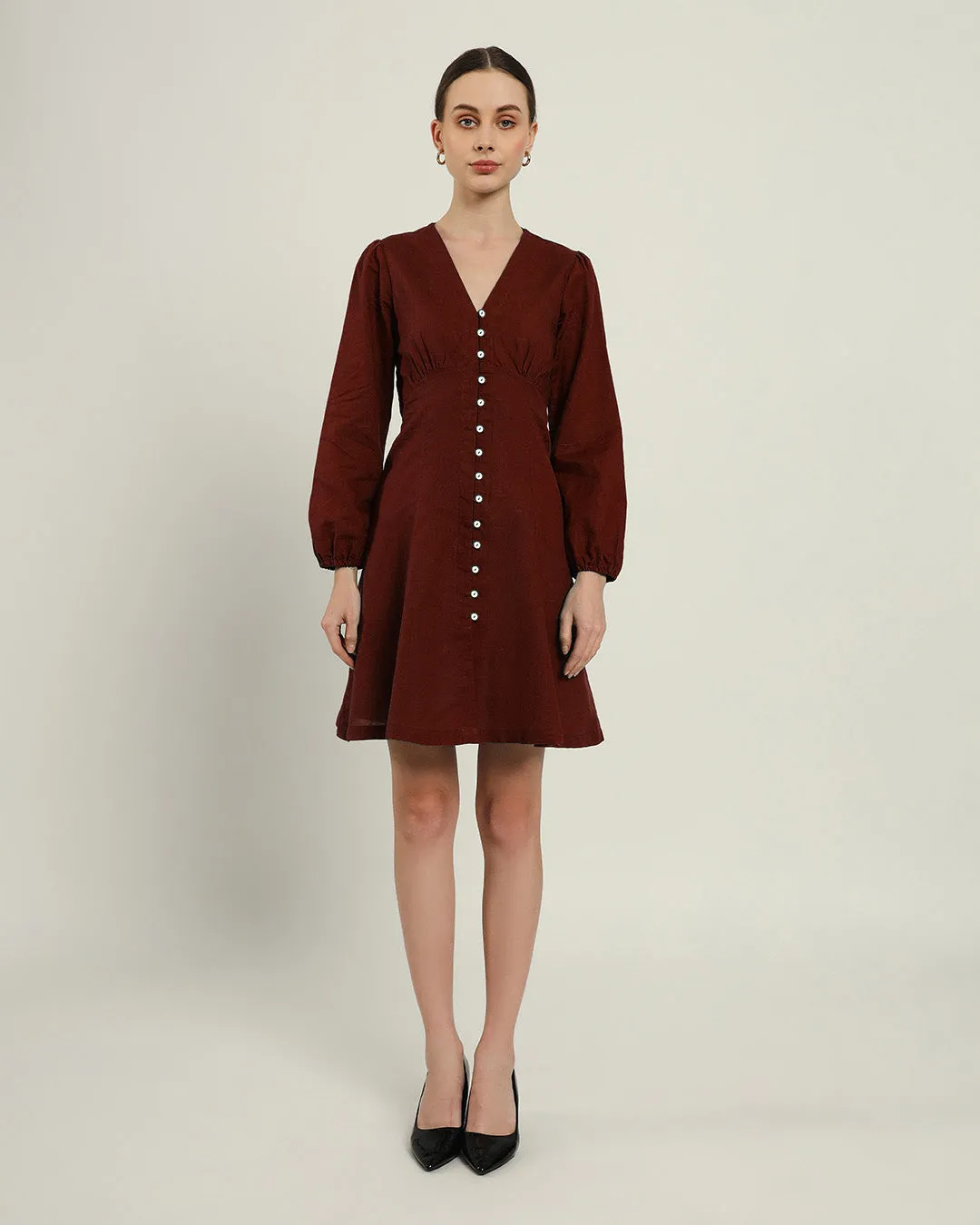 The Dafni Rouge Cotton Dress