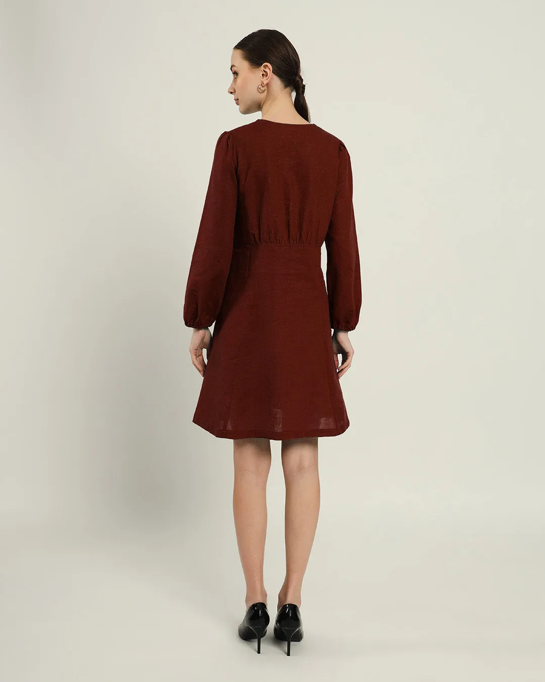 The Dafni Rouge Cotton Dress
