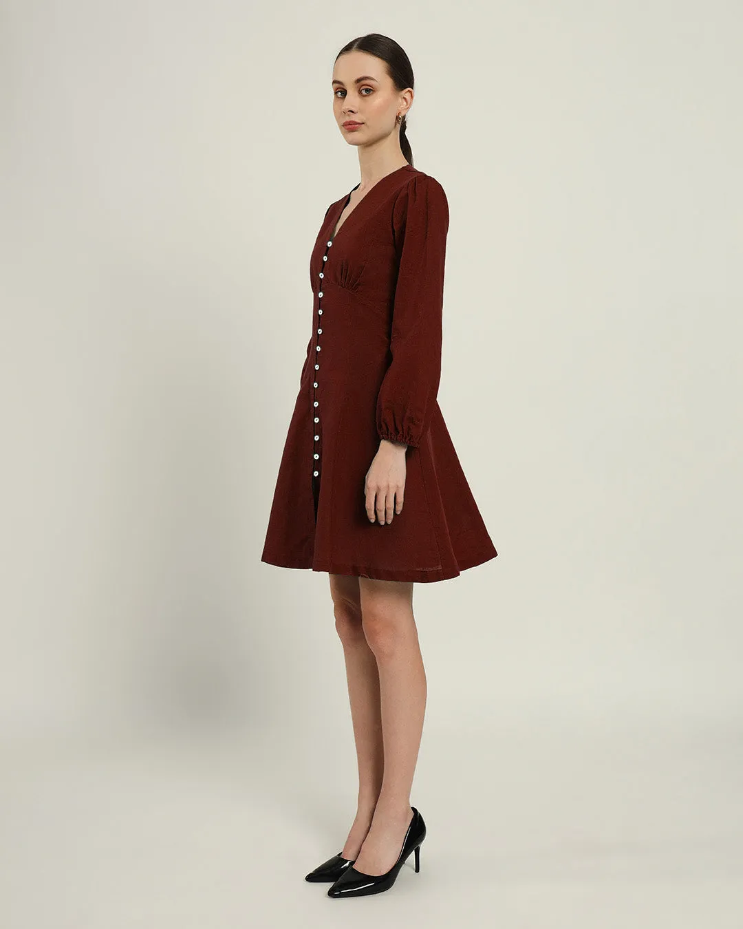 The Dafni Rouge Cotton Dress