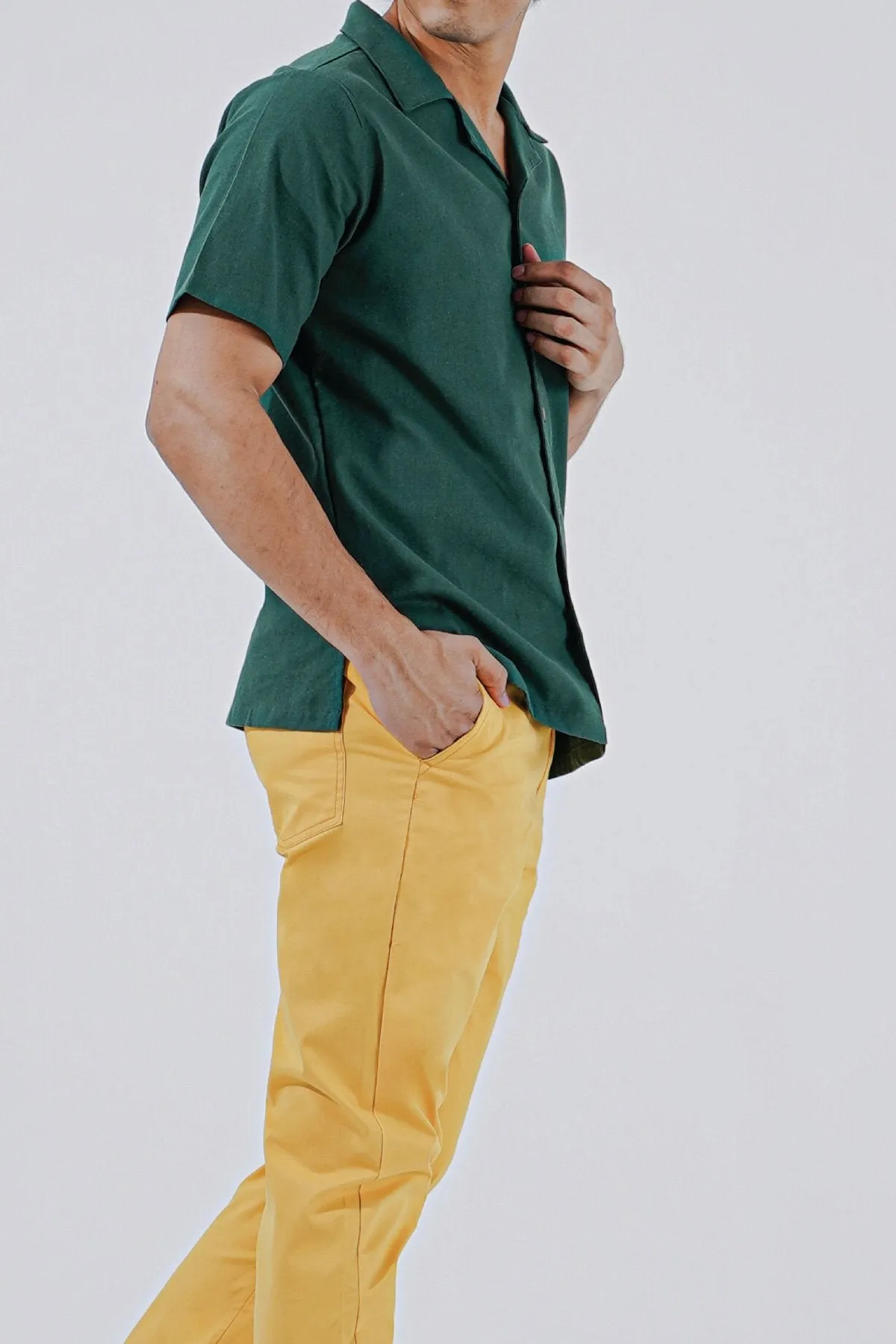The Perfect Men Slim Fit Pants - Mustard