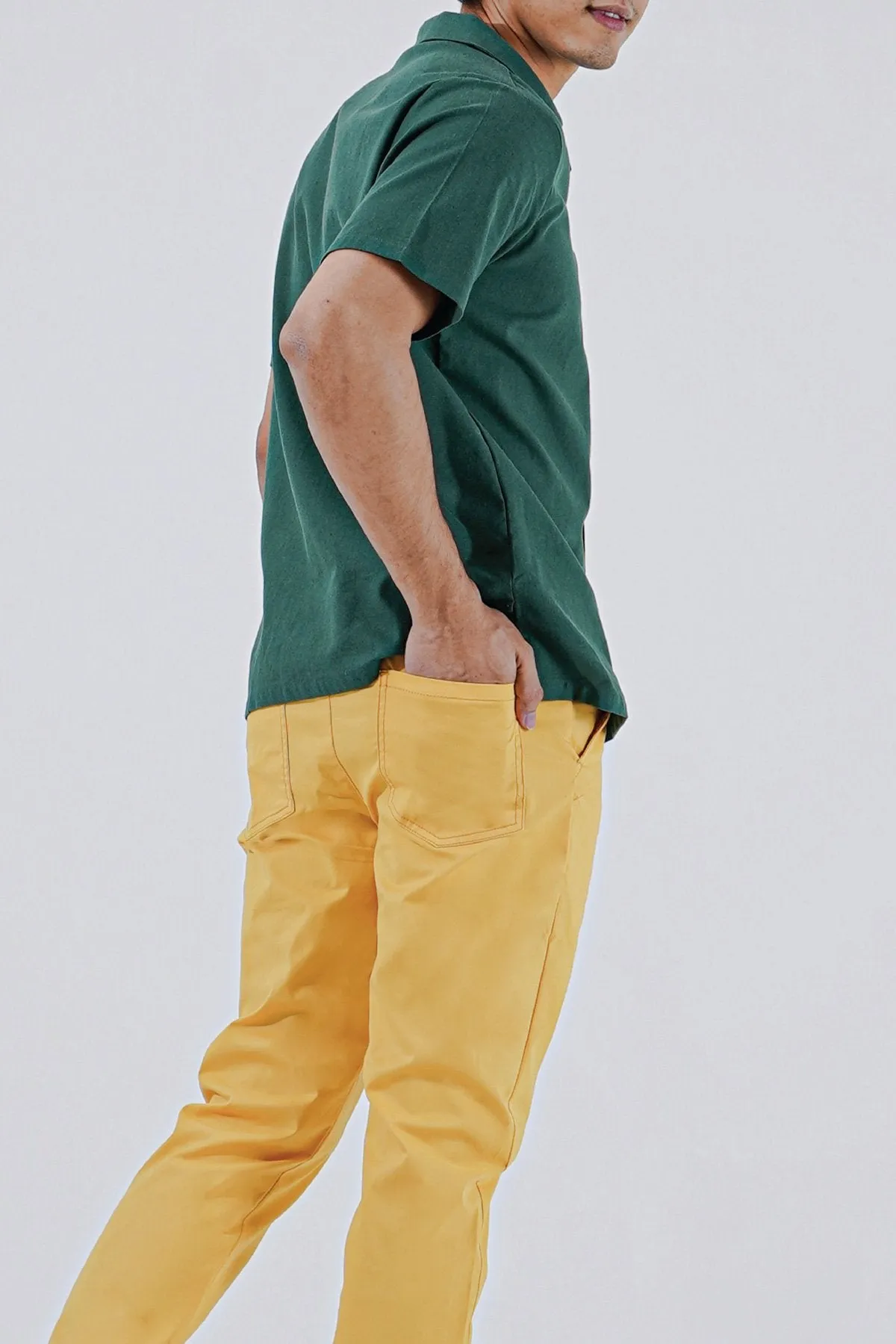 The Perfect Men Slim Fit Pants - Mustard