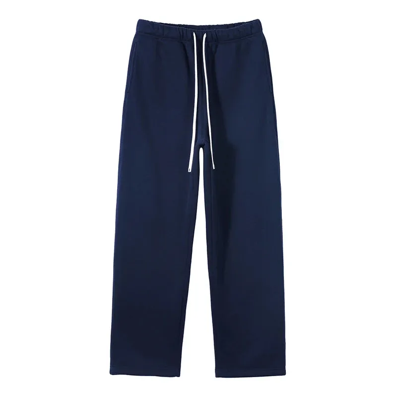 Unisex loose Winter wide leg pants Fleece joggers