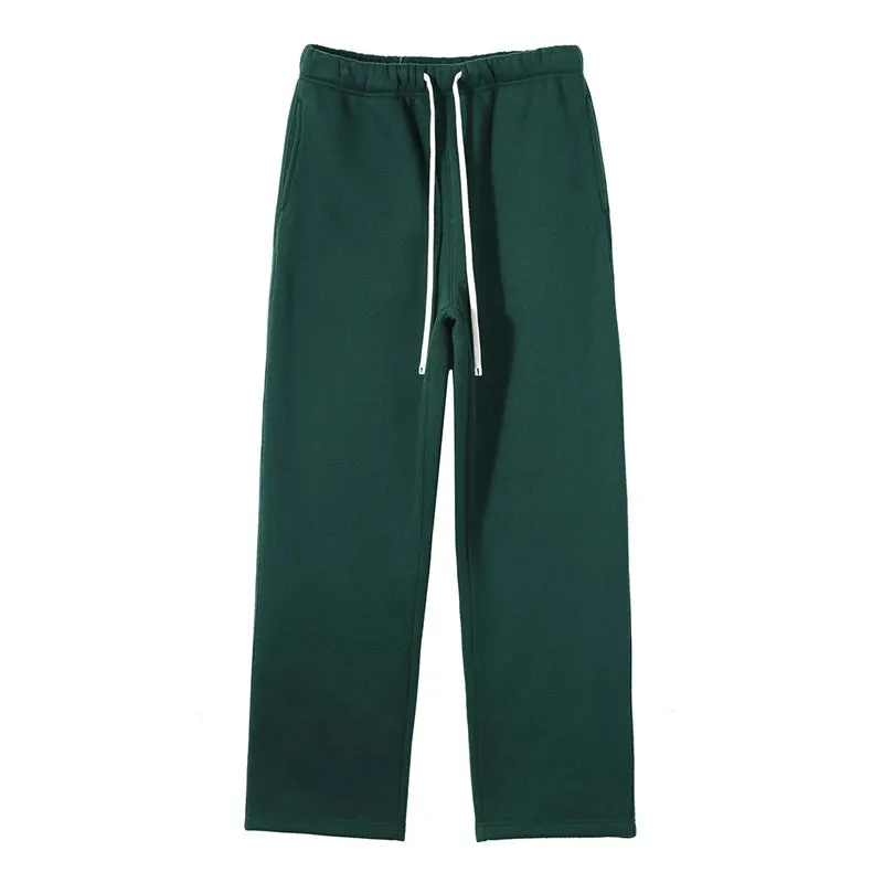 Unisex loose Winter wide leg pants Fleece joggers