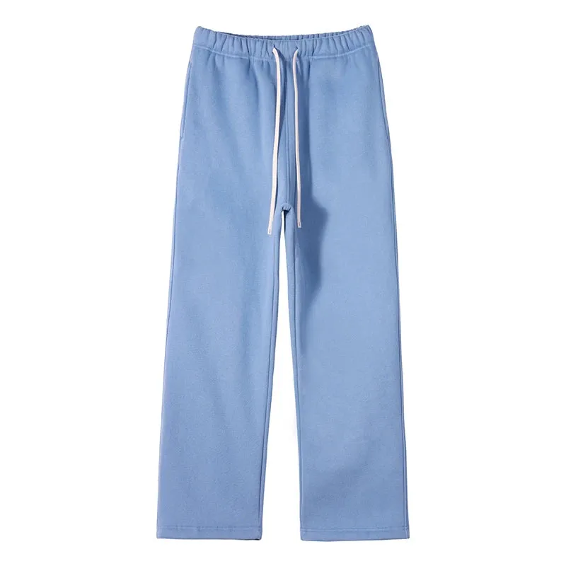 Unisex loose Winter wide leg pants Fleece joggers