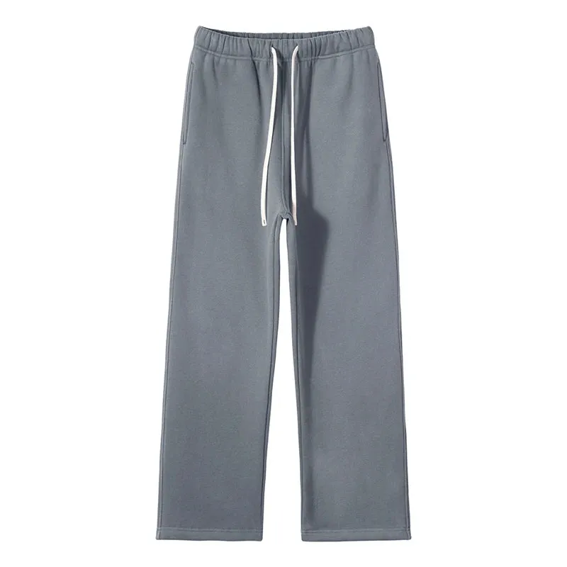 Unisex loose Winter wide leg pants Fleece joggers