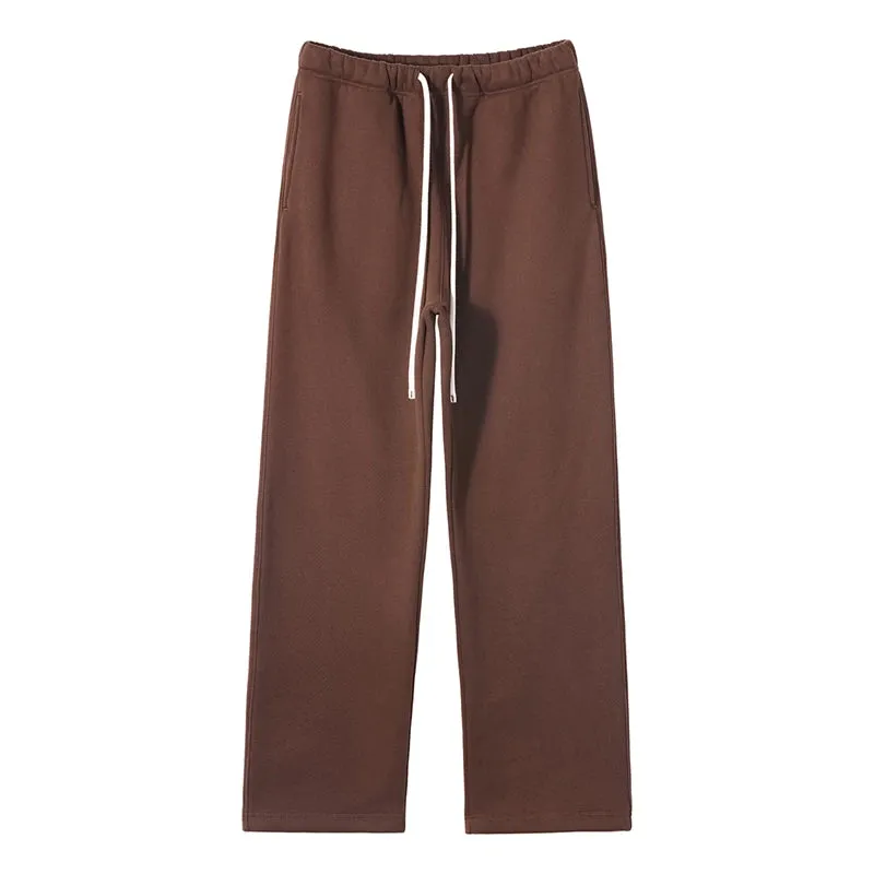 Unisex loose Winter wide leg pants Fleece joggers