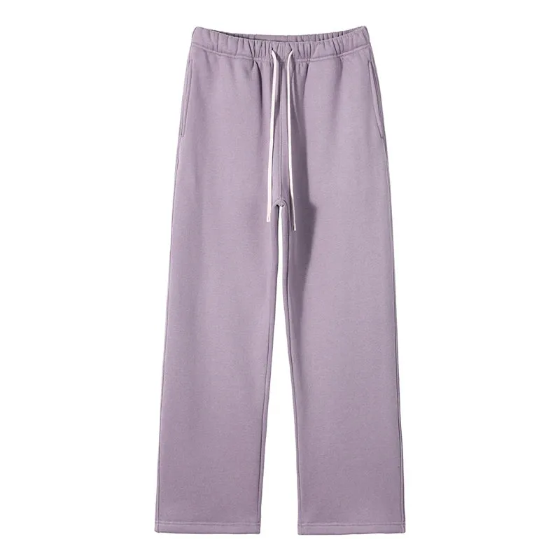 Unisex loose Winter wide leg pants Fleece joggers