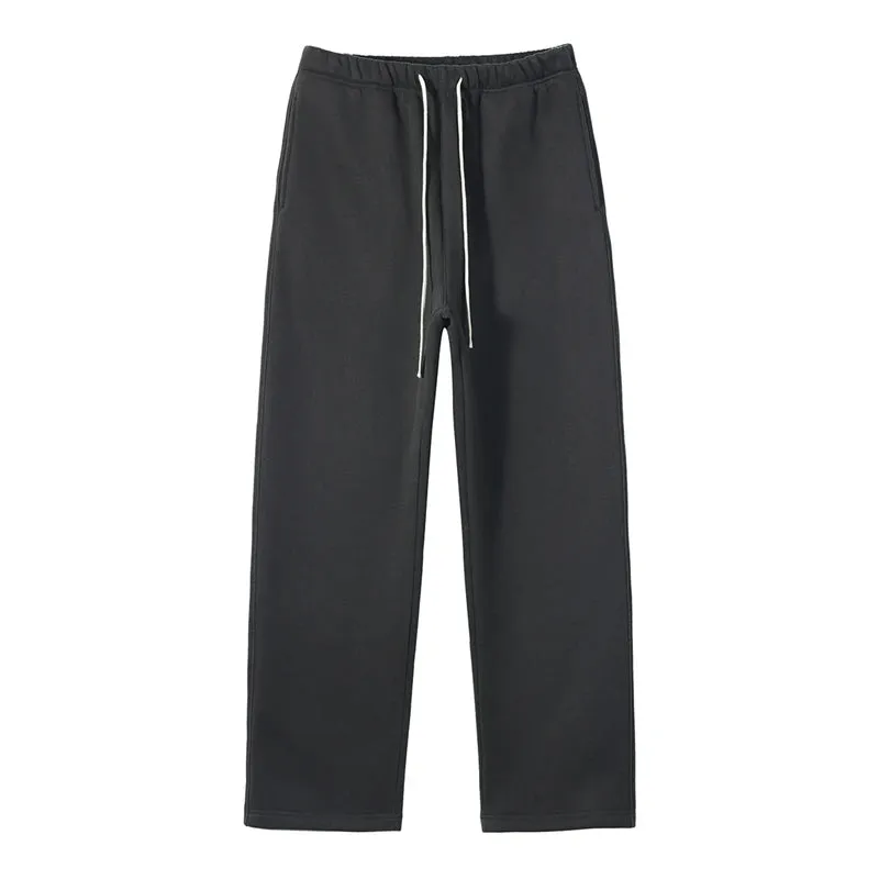 Unisex loose Winter wide leg pants Fleece joggers