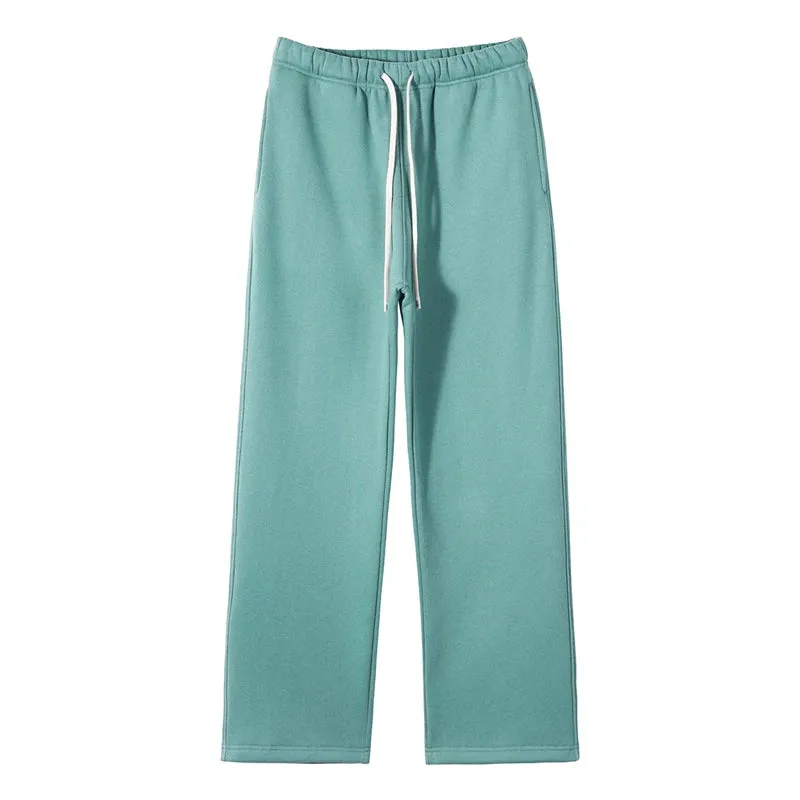 Unisex loose Winter wide leg pants Fleece joggers