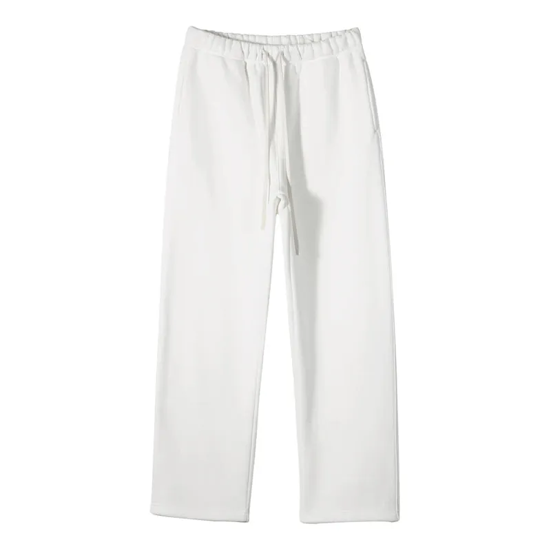 Unisex loose Winter wide leg pants Fleece joggers