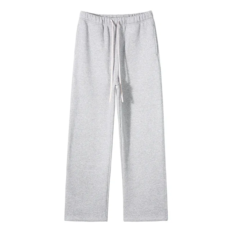 Unisex loose Winter wide leg pants Fleece joggers