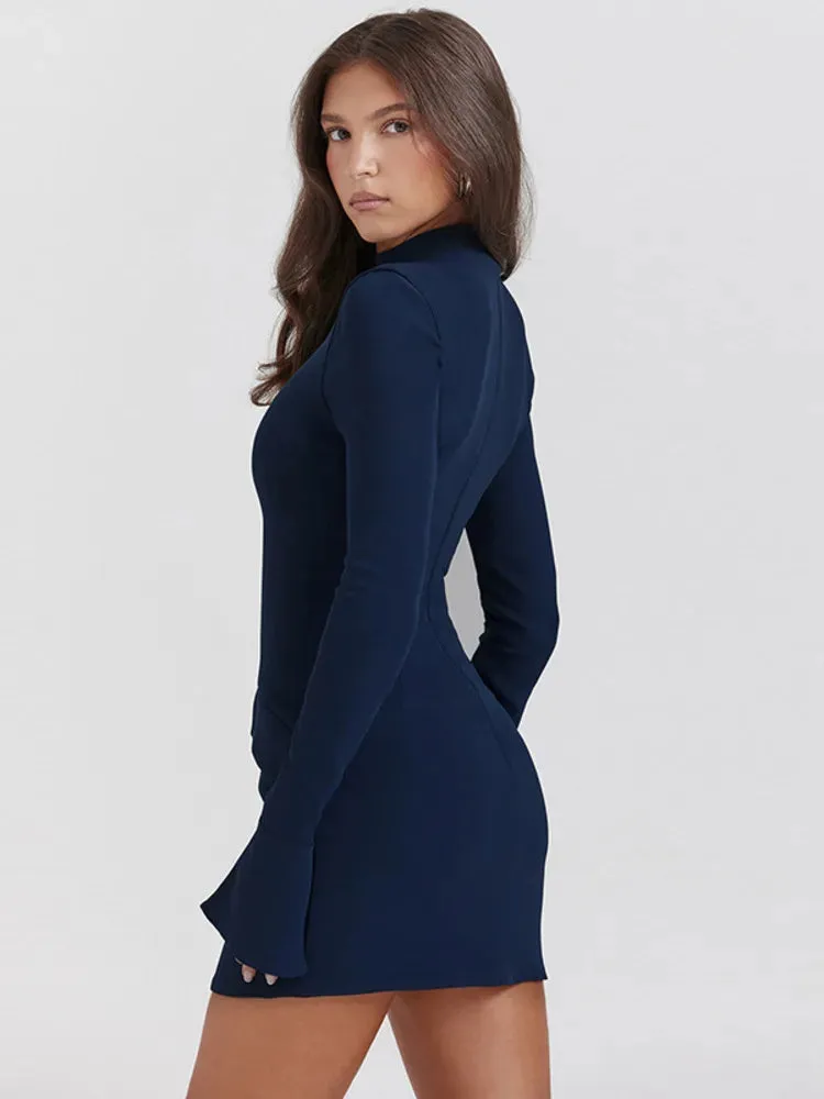 Utterly Pretty Bodycon Pockets Mini Dress
