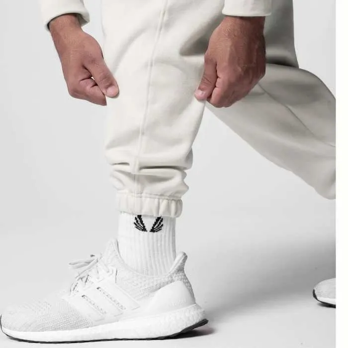 White Hoodie and Sweatpants for Men