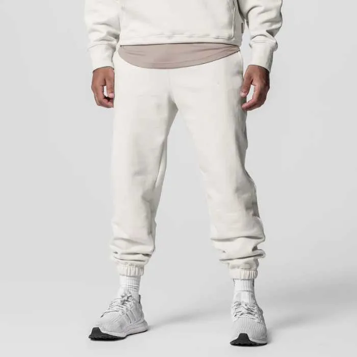 White Hoodie and Sweatpants for Men